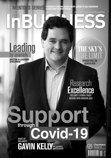 InBUSINESS Spring 2020 Cover Grayscale