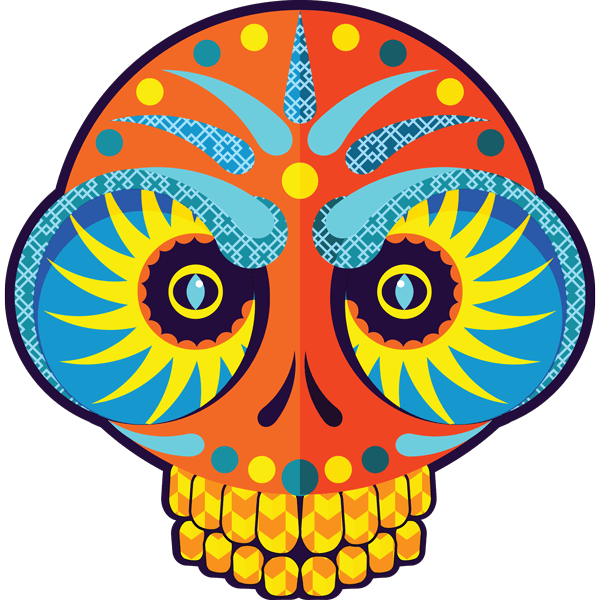 Blog Awards 2018 - Orange Skull